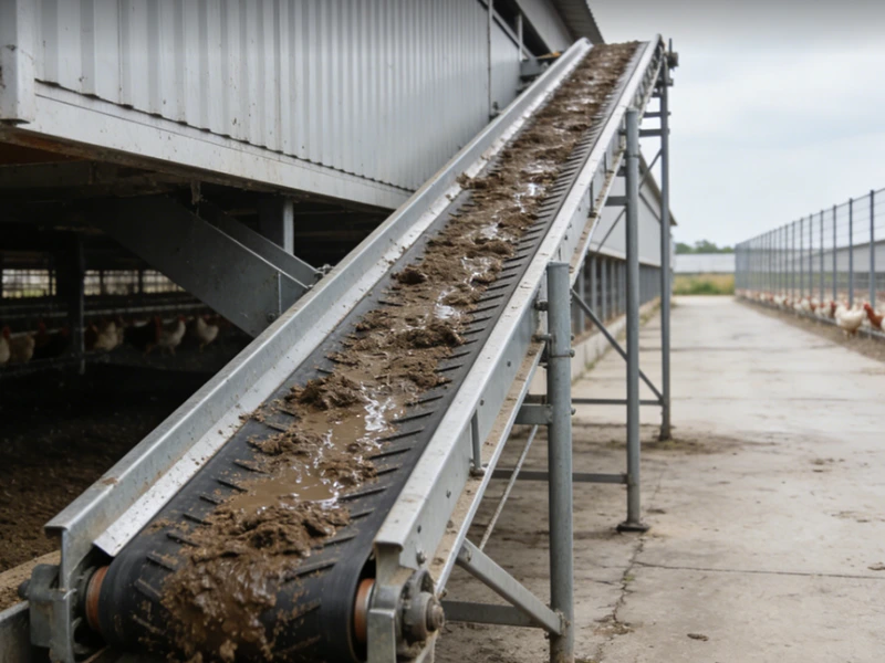 Outside manure conveyor